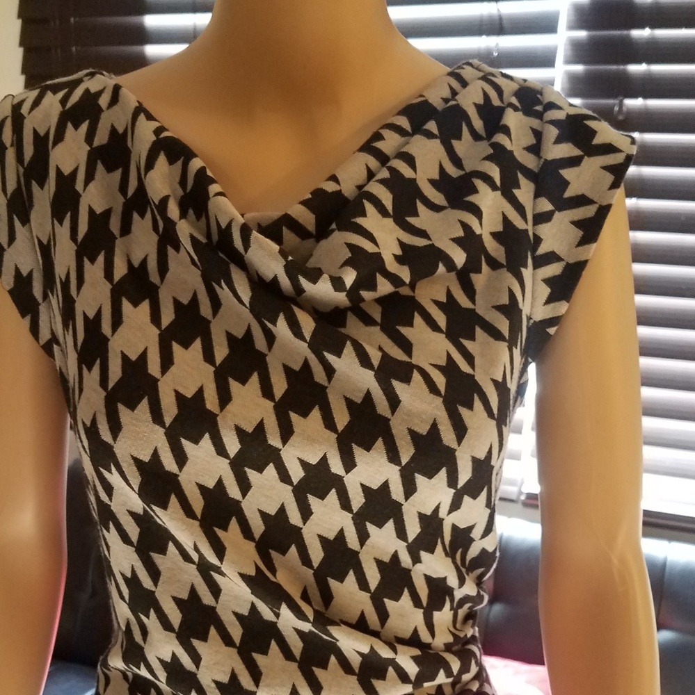 Danny & Nicole Houndstooth Dress
